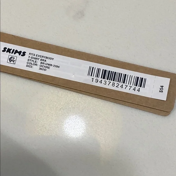 H40 Skims fits everybody t-shirt bra Ochre size 36DD NWT - Picture 5 of 6